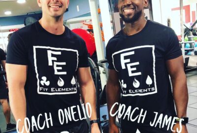 Personal Trainer in Tampa Bay two men standing in a fitness studio